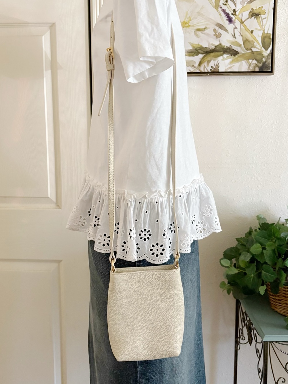 Quince Ivory Crossbody Bag